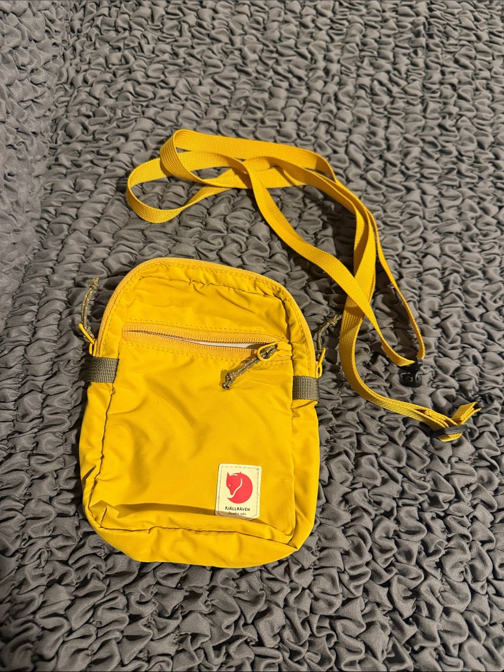 Fjallraven Small Yellow Crossbody Belt Bag